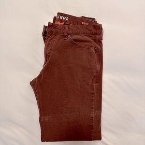 Men’s Dockers Smart 360 Flex Jean Cut Slim Fit Burgundy Maroon W32 L32 Pants